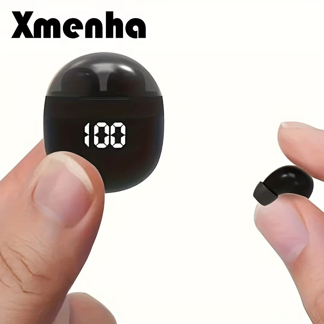 Invisible Mini Earbuds Wireless Low Profile Micro Smallest Tiny Discreet Hidden Earbuds for Work, Small Headphones