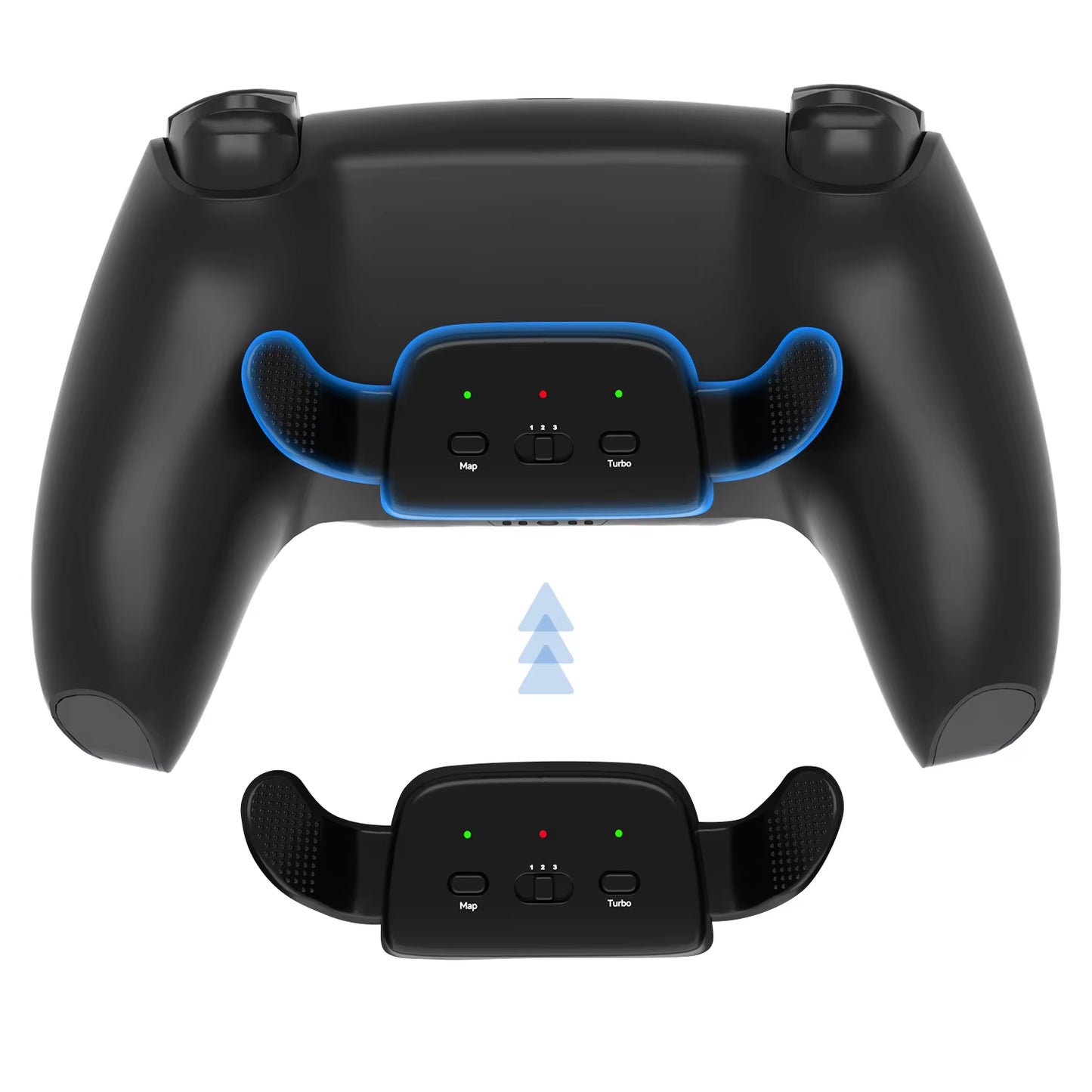 2 Back Buttons for Ps5 Controller, Accessory Upgrade Board, Redesigned Case, Programmable Rise Remapping Kit for Ps5