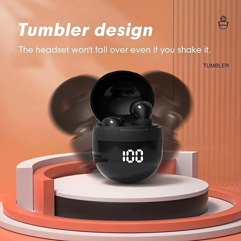 Invisible Mini Earbuds Wireless Low Profile Micro Smallest Tiny Discreet Hidden Earbuds for Work, Small Headphones