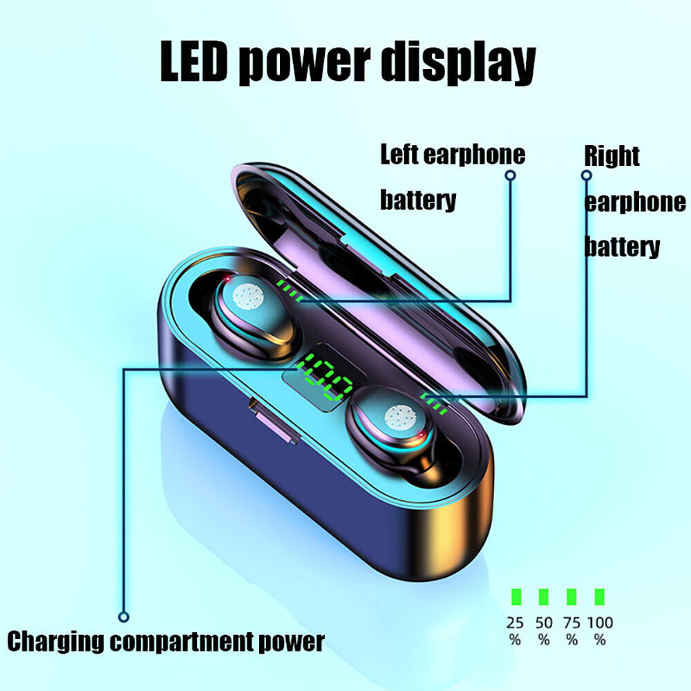Bluetooth Earbuds TWS 5.3 All Phones Laptop Tablet Wireless Earphone Waterproof