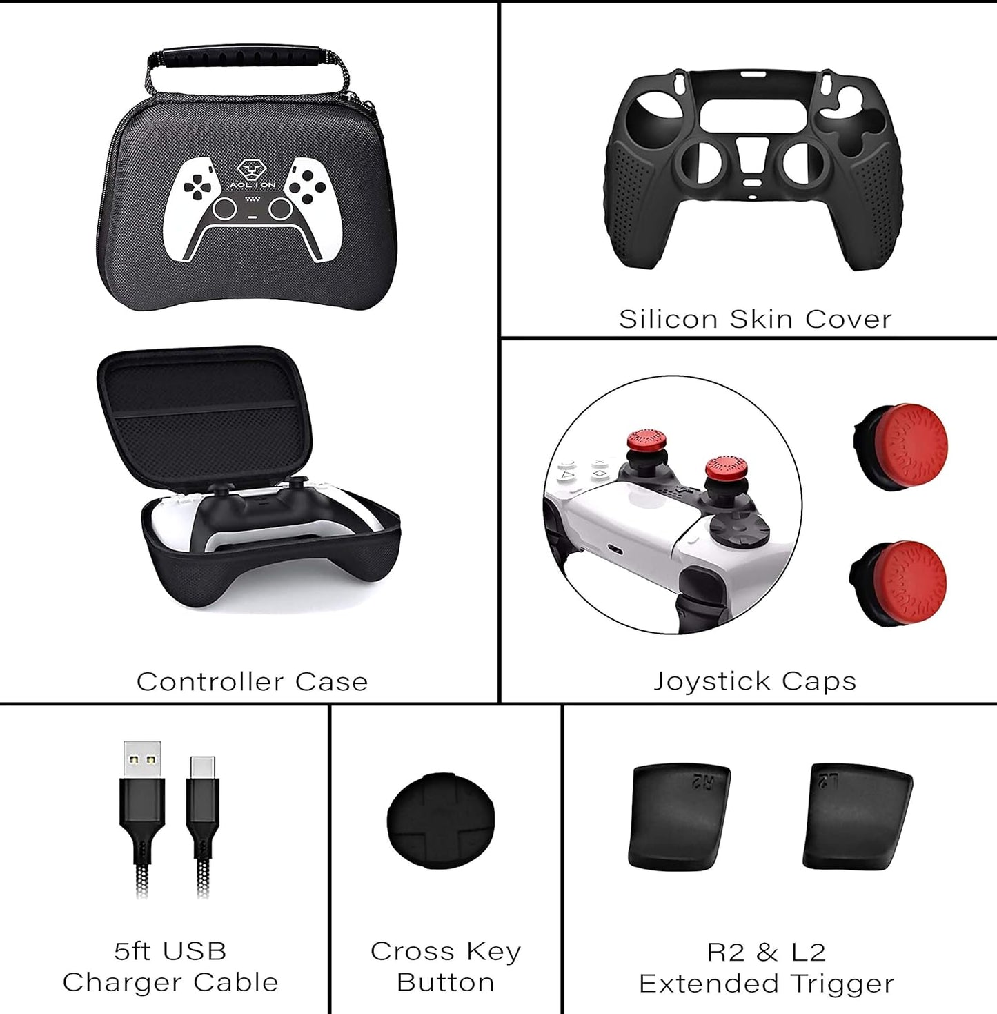 Ps5 Accessory, Ps5 Controller Case, Ps5 Carrying Case, Ps5 Controller Grip, Ps5 Controller Skin, Ps5 Bag Travel Carry Case, Ps5 Controller Mod, Ps5 Controller Thumb Grip, Dualsense Shell