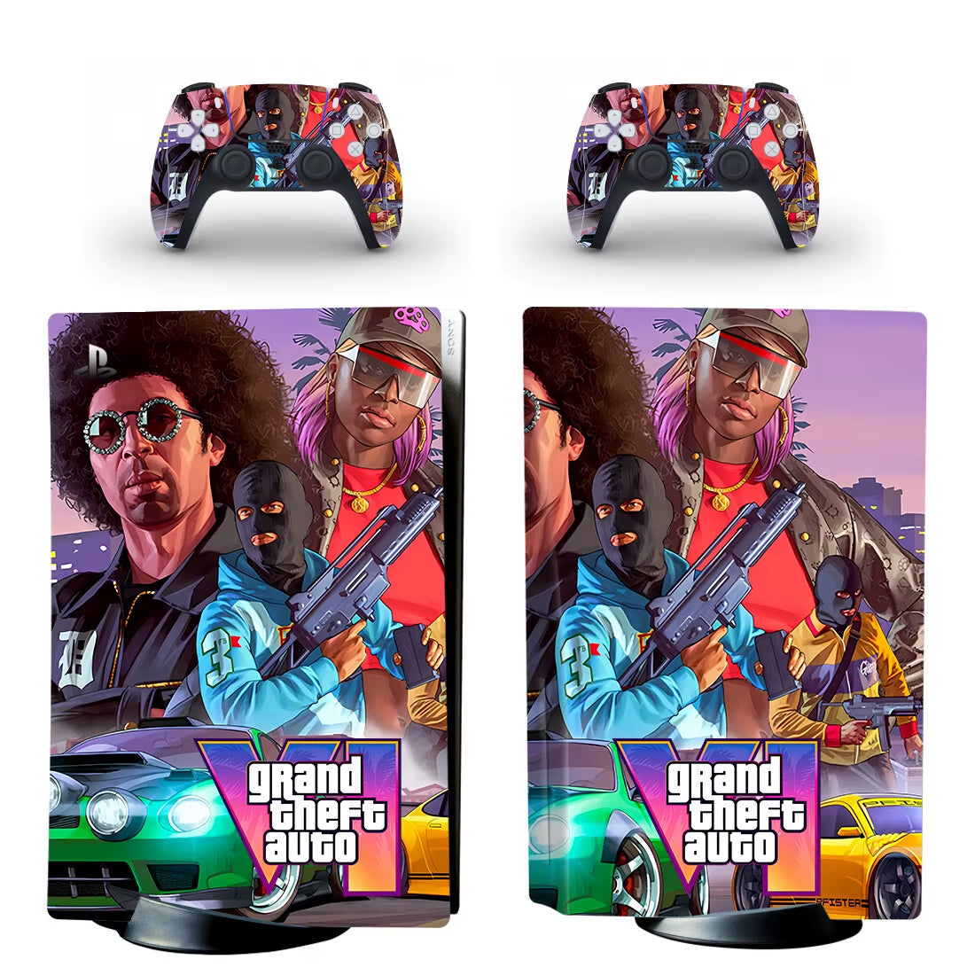 New Game PS5 Disc Skin Sticker Decal Cover for Console and 2 Controllers PS5 Disk Skin Vinyl