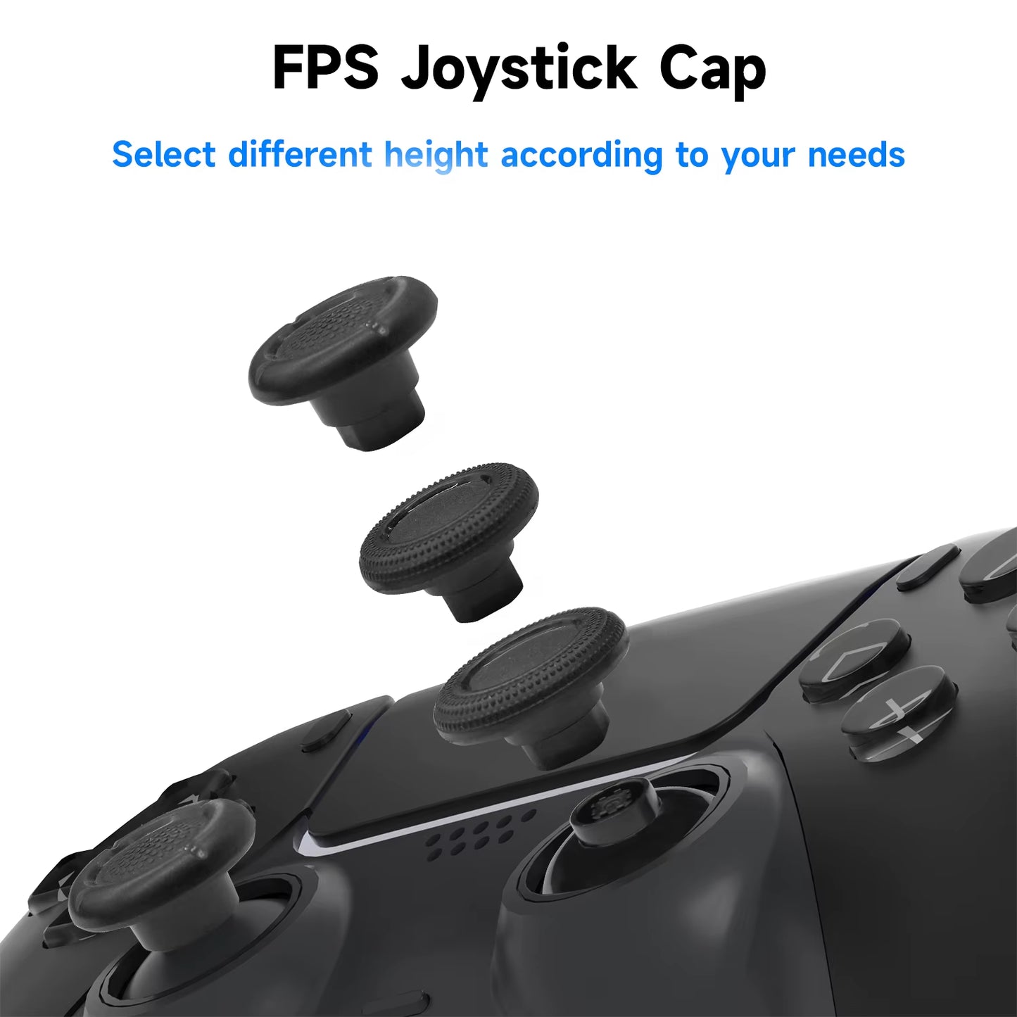2 Back Buttons for Ps5 Controller, Accessory Upgrade Board, Redesigned Case, Programmable Rise Remapping Kit for Ps5