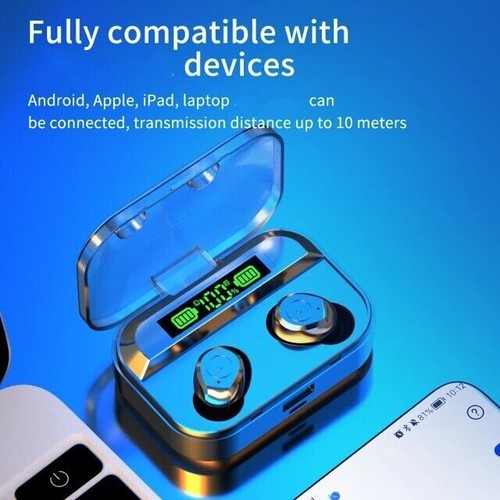 Bluetooth Earbuds TWS 5.3 Wireless Headphones Earphone Waterproof for All Phones