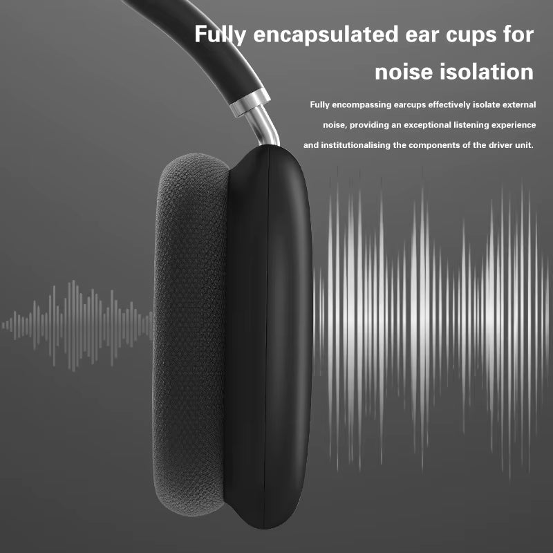P9Promax Headphone Wireless Bluetooth Headset with Mic Noise Cancelling Headsets Stereo Sound Earphone Sports Gaming Headphones