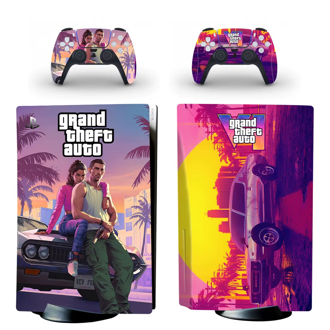 New Game PS5 Disc Skin Sticker Decal Cover for Console and 2 Controllers PS5 Disk Skin Vinyl