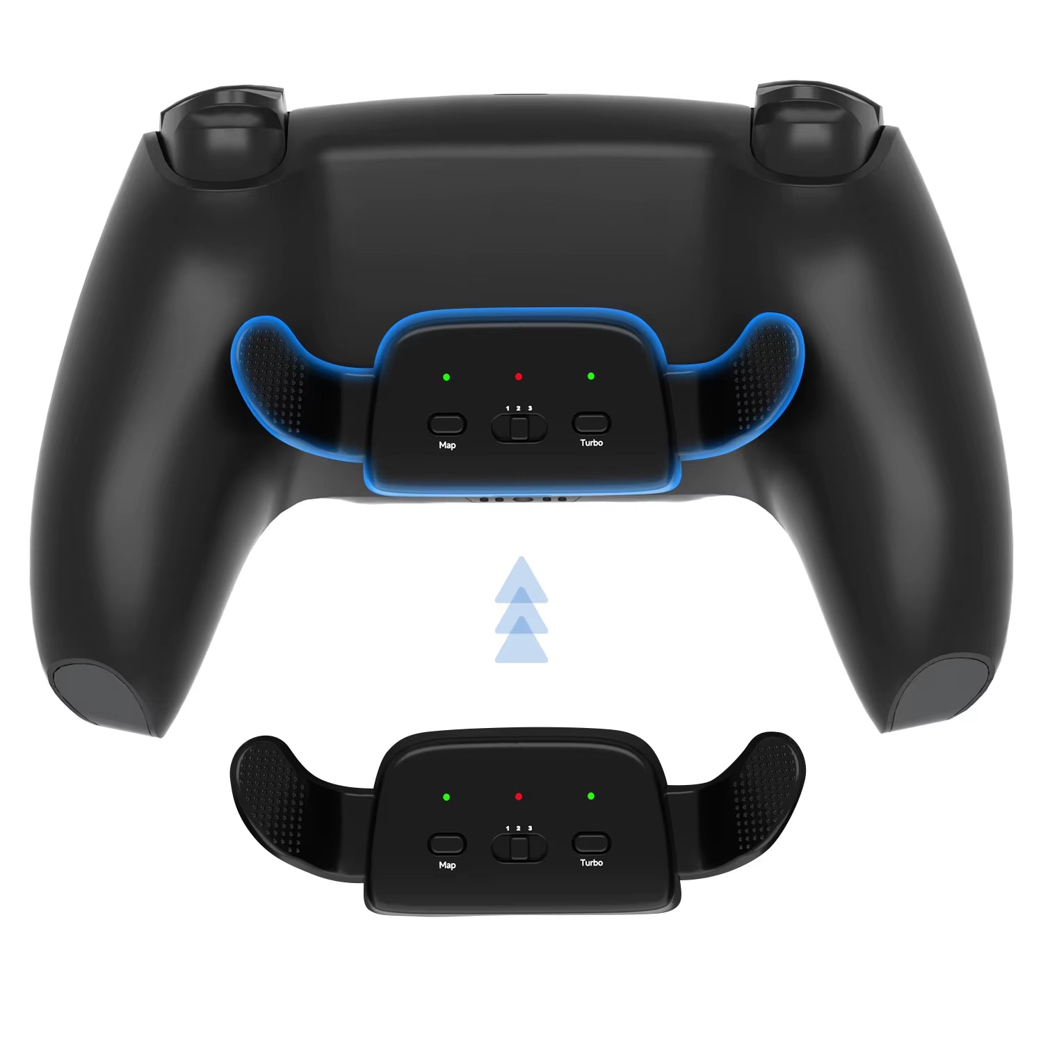 2 Back Buttons for Ps5 Controller, Accessory Upgrade Board, Redesigned Case, Programmable Rise Remapping Kit for Ps5