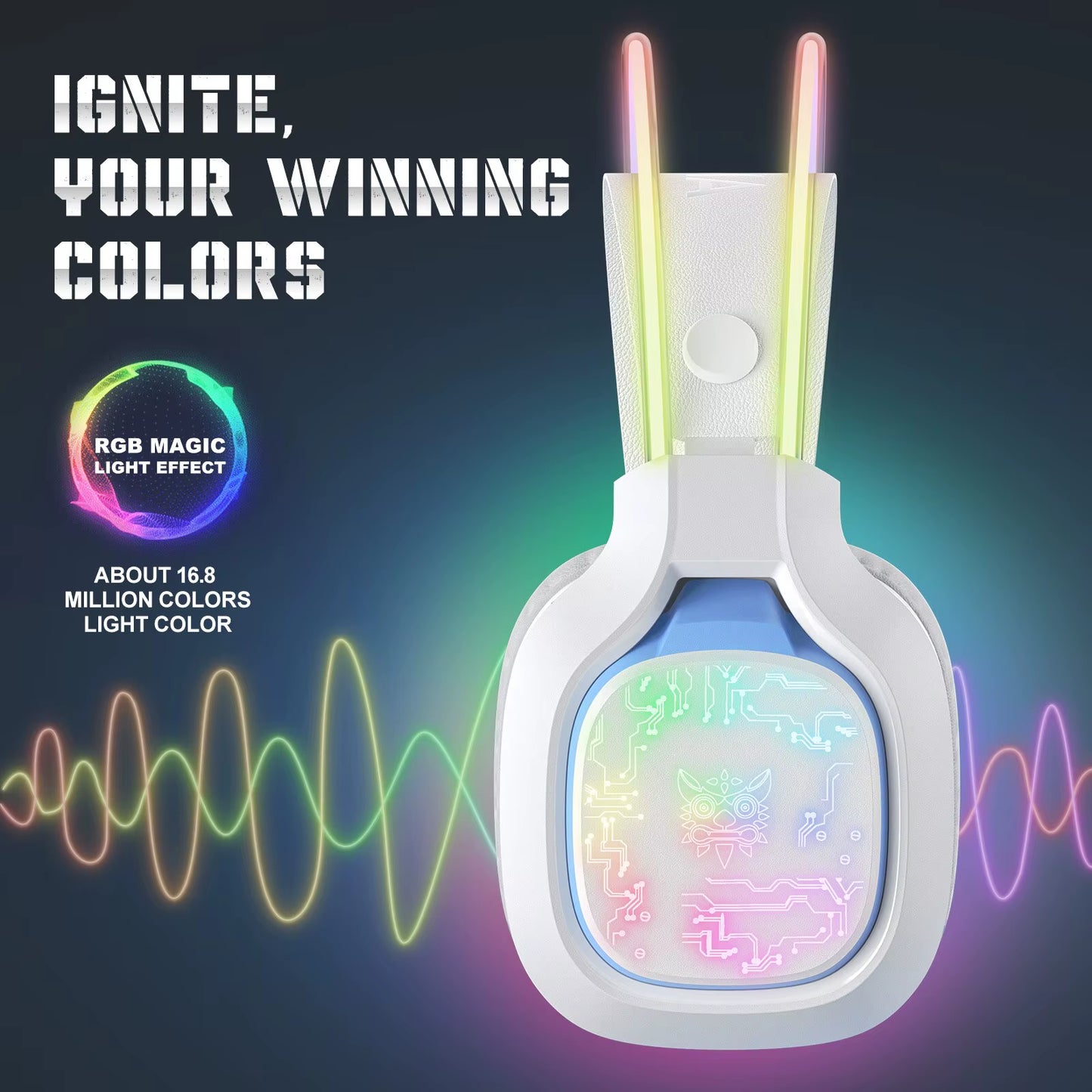 X22 Gaming Headphones with RGB Dynamic Light Professional Wired Headset Noise Reduction Microphone Stereo Eardphones