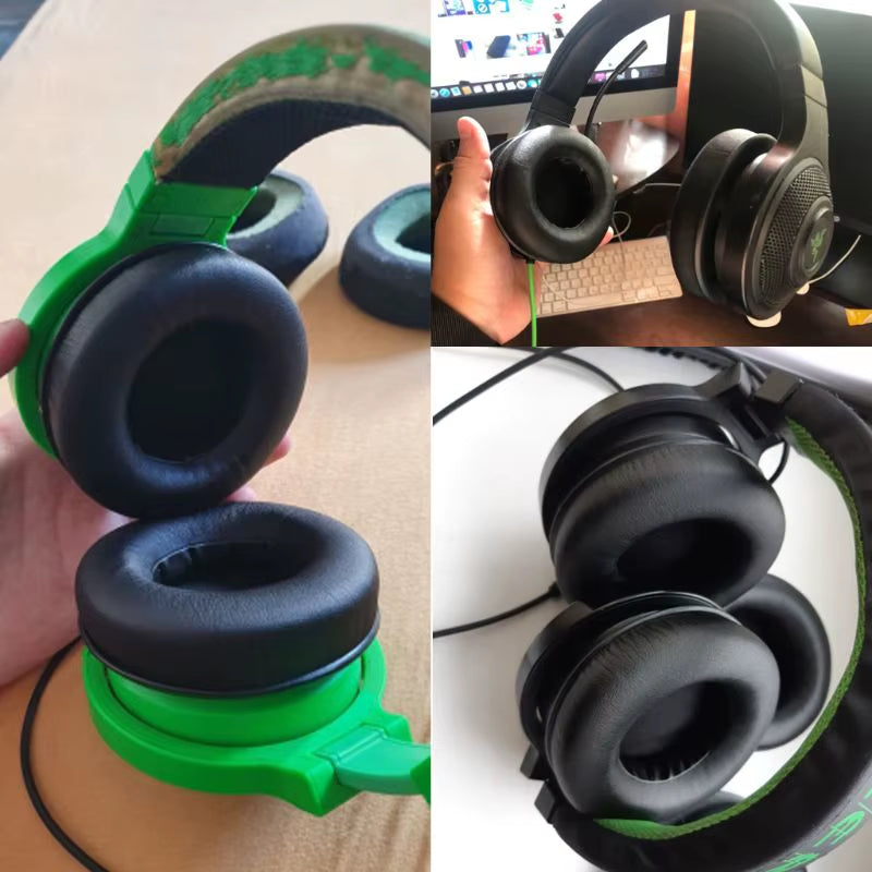 1 Pair 90Mm Earmuff Ear Cushion Pads for Razer Kraken Pro Gaming Headphones 24BB