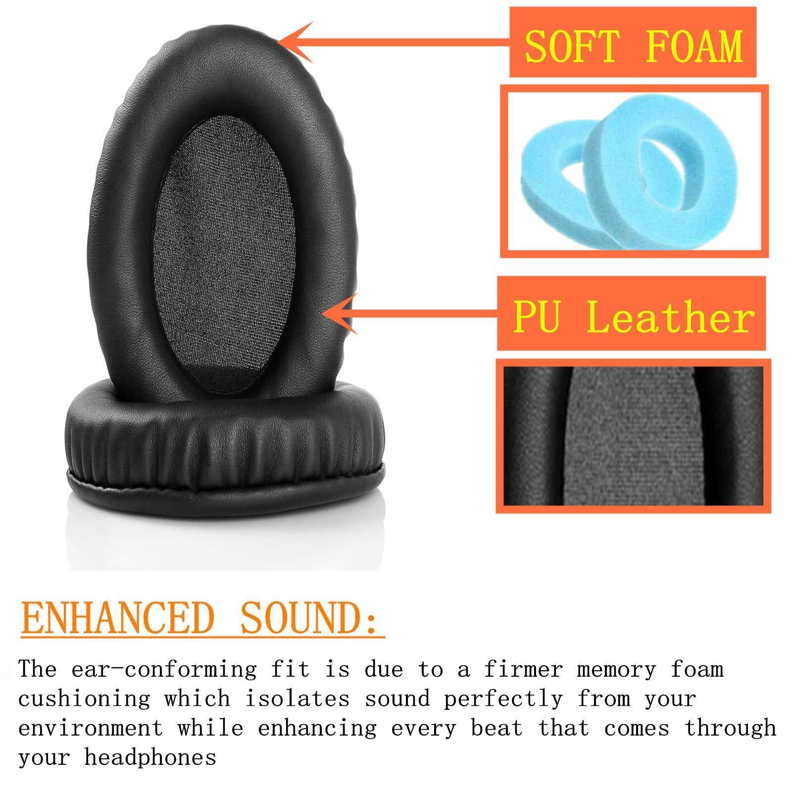 1 Pair of Replaceable Earpad Cushions Compatible with Ncredible 1 Bluetooth W...