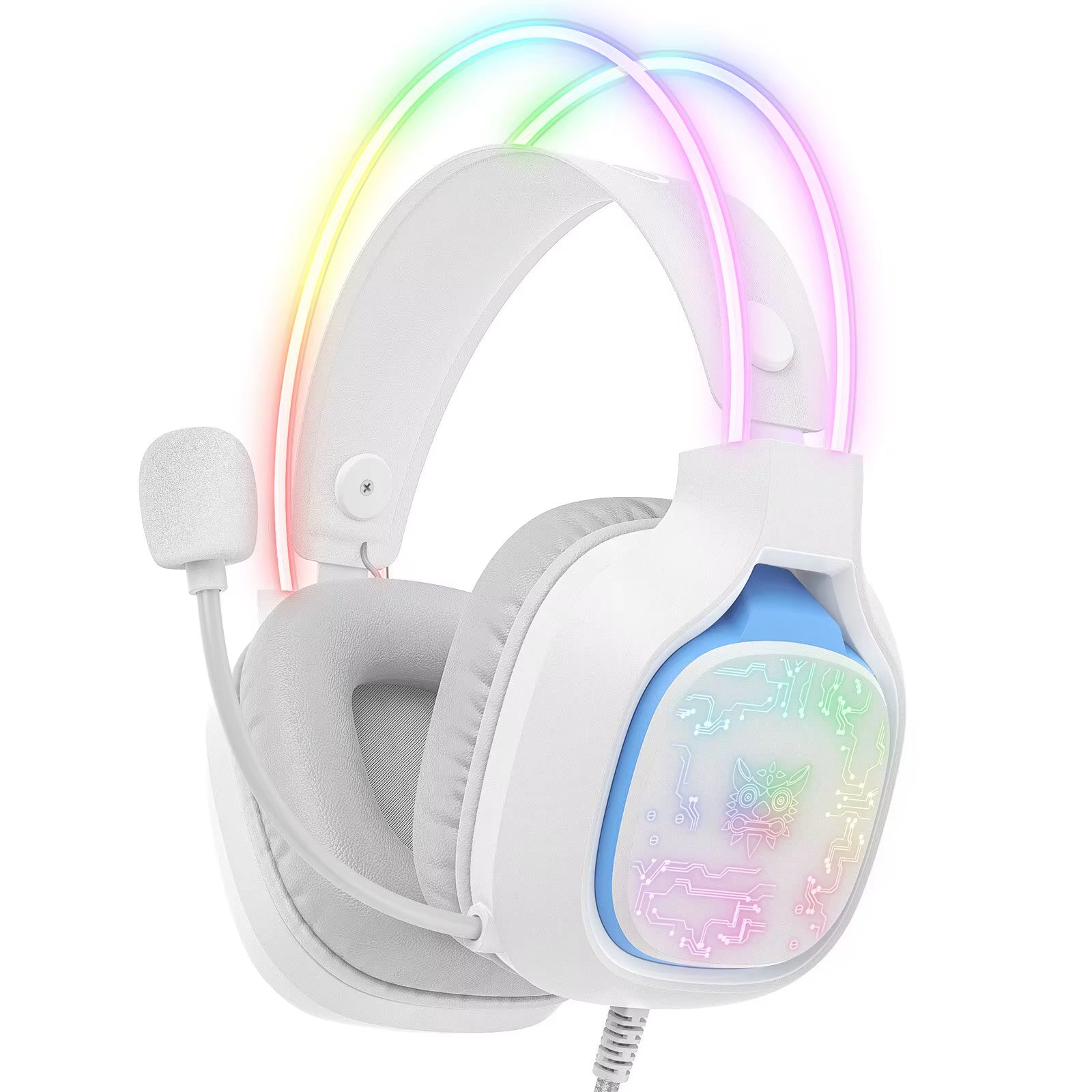 X22 Gaming Headphones with RGB Dynamic Light Professional Wired Headset Noise Reduction Microphone Stereo Eardphones