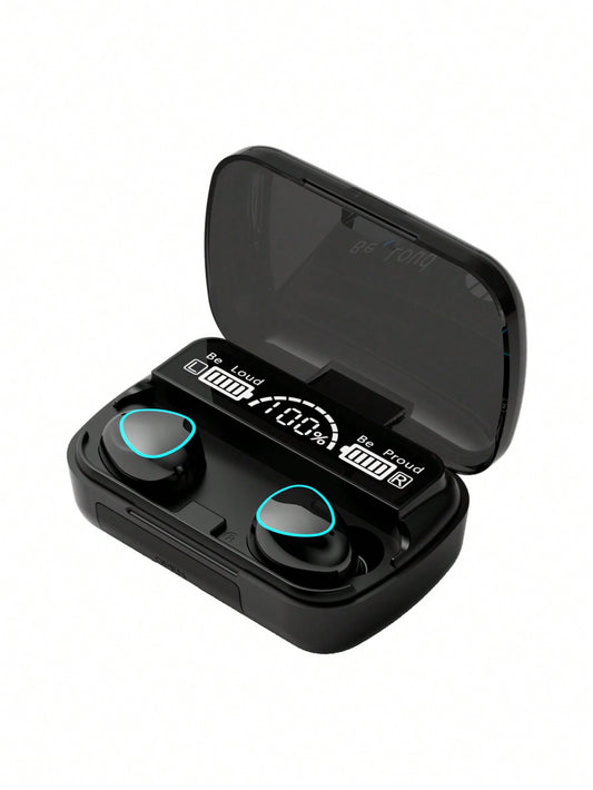 M10 Wireless Earphone Headphones 5.2 Wireless Tws Earplugs Sports Mini Earphones Wireless Headset Noise Cancelling In-Ear Design LED Digital Display Voice Control with Microphone Wireless Earphone