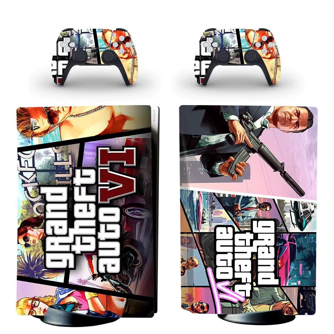 New Game PS5 Disc Skin Sticker Decal Cover for Console and 2 Controllers PS5 Disk Skin Vinyl
