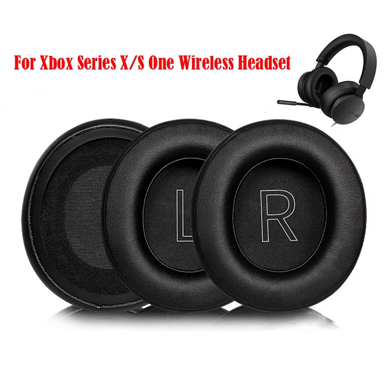 1 Pair Headphones Ear Pads Cushion Covers Earmuffs Replacement for Xbox Series X/S One Wireless Headset Accessories Repair Parts