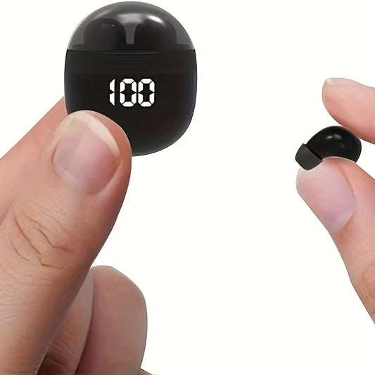 Invisible Mini Earbuds Wireless Low Profile Micro Smallest Tiny Discreet Hidden Earbuds for Work, Small Headphones