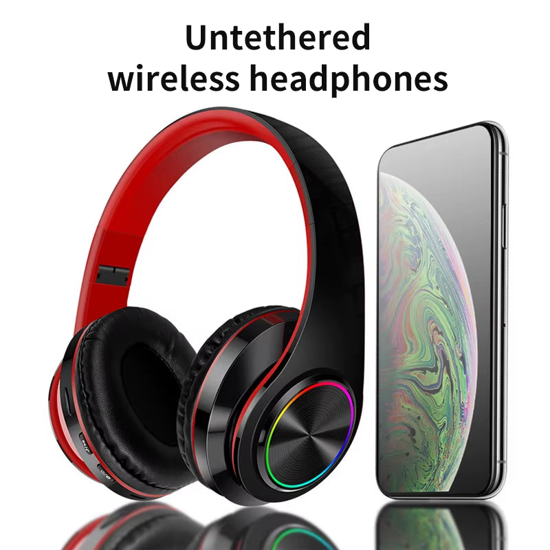 B39 Wireless Bluetooth Headphones with Mic Noise Cancelling Headsets Stereo Sound Earphones Sports Gaming Headphones Supports TF