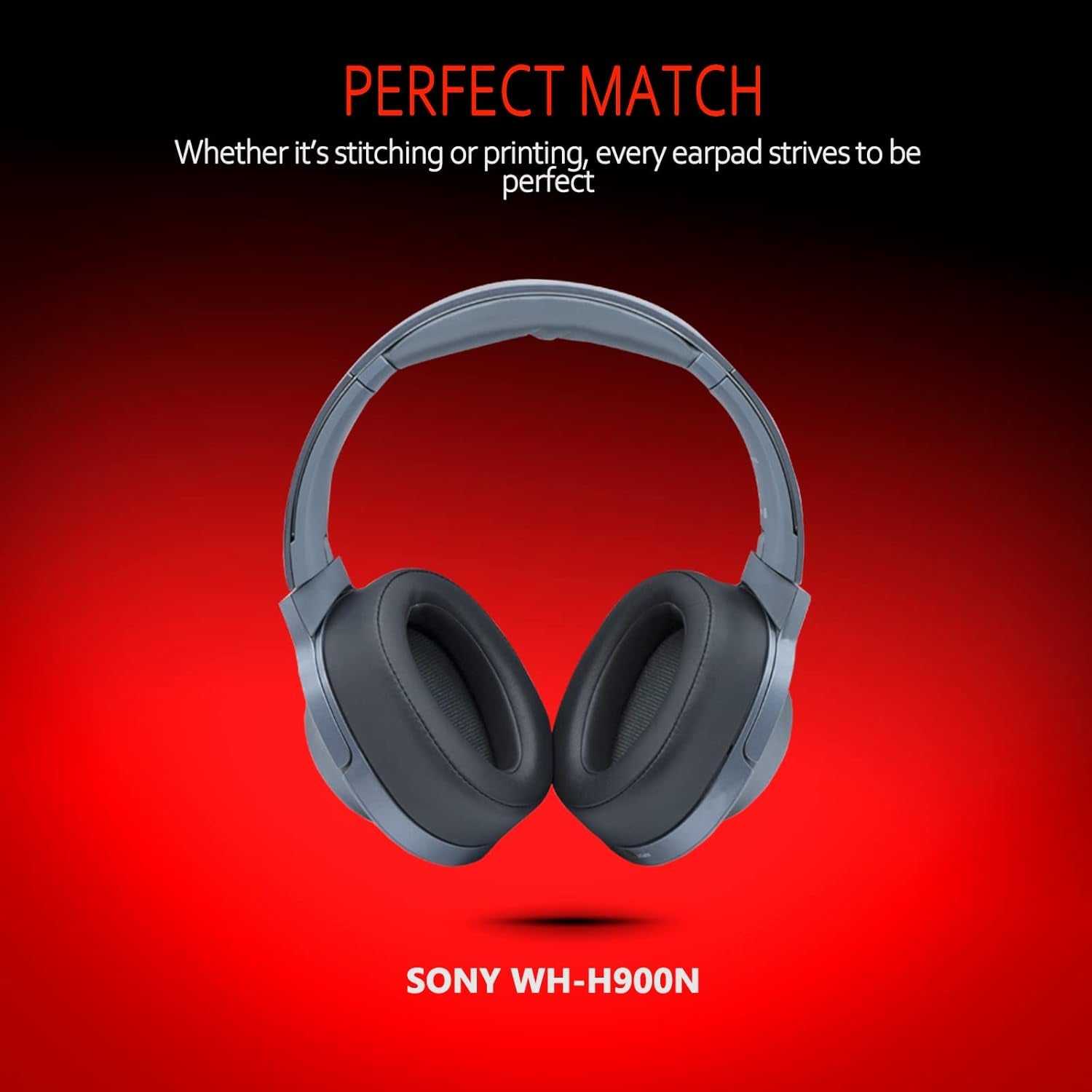 Replacement Earpads for Sony WH-H900N H.Ear on 2 & Sony MDR-100ABN Headphones, Sony Headphone Cushions Compatible with Sony 900N, Sony WH H900N Earpads with Soft Foam Leather(Grey)